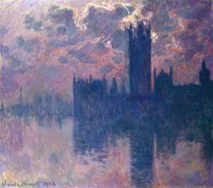 Claude Monet, Houses of Parliament, Sunset